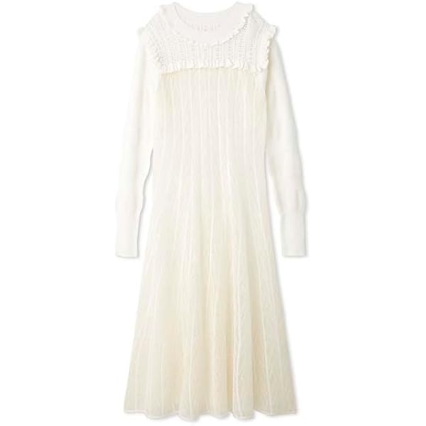 Amazon.co.jp: [ファーファー] 肩リボンオフショルダードレス